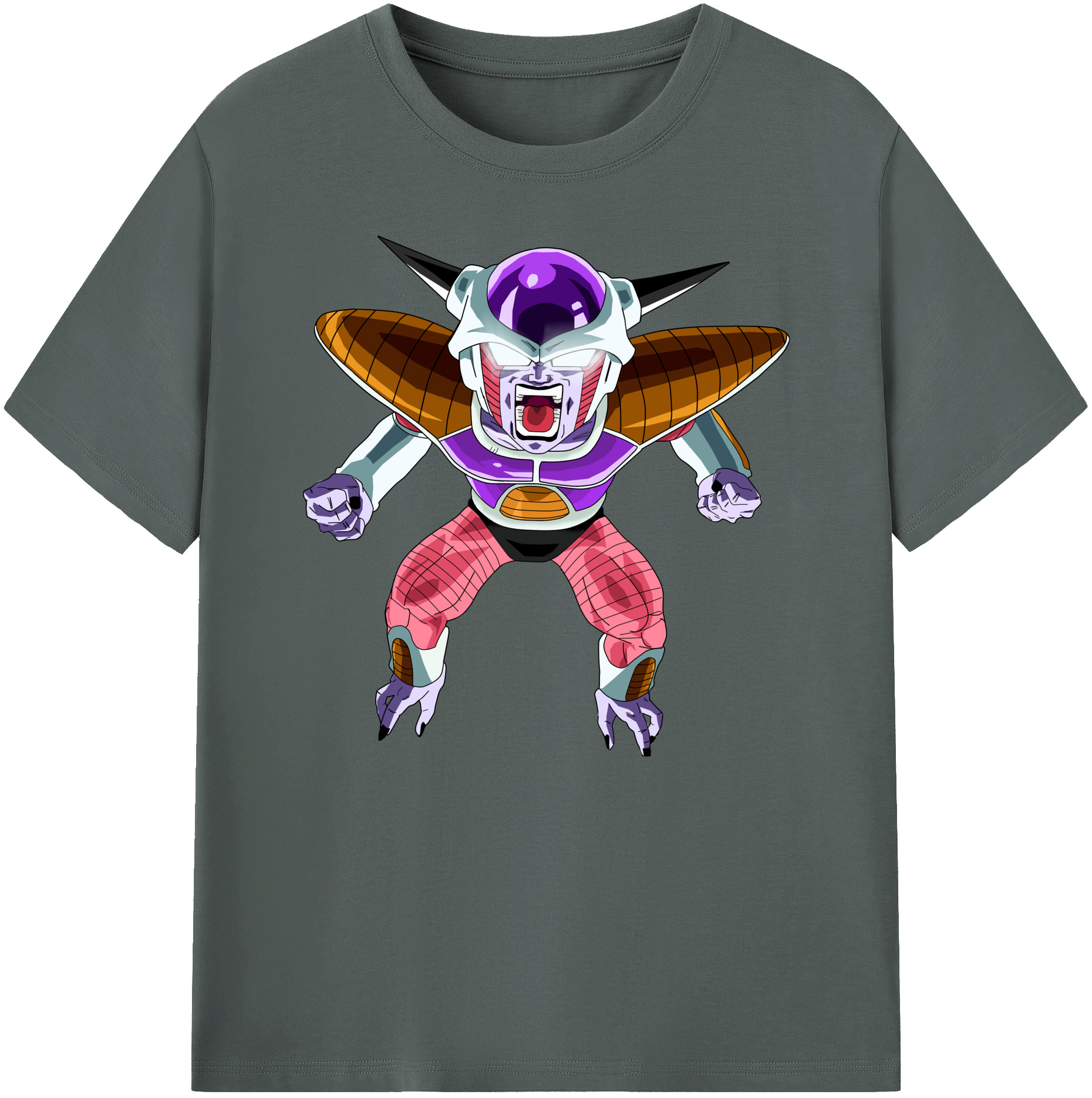 （画像用） ドラゴンボール フリーザ DRAGON BALL Frieza 綿100％ メンズ半袖Tシャツ｜肌触りやわらか＆通気性